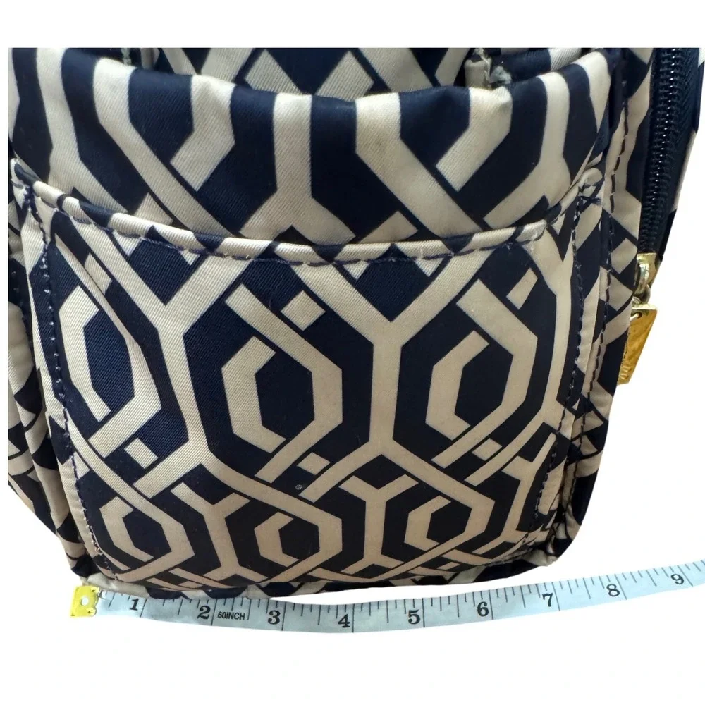 Jujube BFF Diaper Bag Duchess‎ Navy Cream Geometric Backpack Messenger Bag
